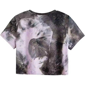 Camisetas Cortas Ajustadas de Moda para Mujer / Top de Moda Más Vendido, Hecho de Algodón, Diseño Moderno para Exteriores, Color Sólido, Top Corto para Mujer - Product Image 2