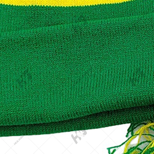 Conjunto de Gorro y Bufanda de Invierno de Longitud Media, Tejido Liso, 100% Acrílico, con Logotipo Personalizado de la Hermandad Griega Chi Eta, Impresión por Transferencia de Calor - Product Image 3