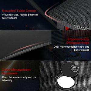 Gaming <b>Desk</b> with Headphone Mouse Pad and Cup Holder Storage Features - Product Image 4