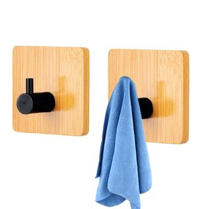 Wooden <b>Bathroom</b> and Kitchen Self Adhesive Hooks for Wall Heavy Duty Home Decor Items Essential <b>Bathroom</b> <b>Accessories</b> for Gift - Product Image 1