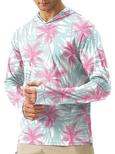 Chemise de pêche personnalisée, nouvelle collection, sublimation, UPF50, respirante, séchage rapide, légère, manches longues, avec capuche. - Product Image 4
