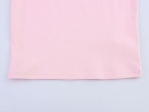 Camiseta con gráfico de texto My Favourite Color Is Playa para mujer, 2026, color rosa bebé, manga corta, estampado verde, informal, de verano, HD - Product Image 3