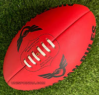 Balón de Fútbol AFL UNISPO Premium, Talla 5, Cuero de Grano Completo, Super Bladder, Alta Resistencia, Color Personalizable, Duradero, Cosido a Mano