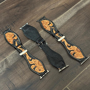 Diseño de lujo personalizado correa de cuero mecanizada a mano correas de reloj de cuero genuino Vintage para hombres y mujeres correas de reloj de liberación rápida - Product Image 6