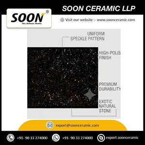 Piedra Natural Pulida de Calidad de Exportación India, Granito Negro Galaxy Moderno y Ecológico, Losa Grande de Granito para Escaleras, Chimeneas y Lavabos - Product Image 6