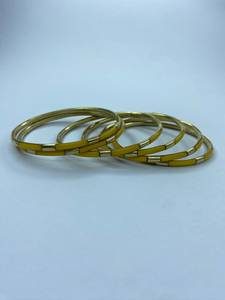 Handforge Global Impex Bulk Brass <b>Resin</b> Imitation Pearl Channel Set Bangles Women Ethnic Style Party Wear Custom Plating Factory - Product Image 6