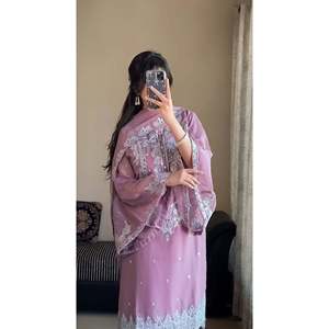 ชุดเสื้อและชุด Dupatta สำหรับผู้หญิงชุดปาร์ตี้ออกแบบโดยดีไซเนอร์ - Product Image 5