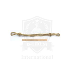 Nouvel arrivage : Cordons de chapeau tressés métalliques enduits de fil de bullion, 16 brins, style classique doré, longueur et diamètre personnalisables - Product Image 6