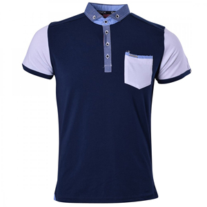 Chemises polo à manches courtes avec fermeture éclair, design de logo personnalisé, coupe ajustée pour hommes, performance sportive, gym, décontractées, avec poches - Product Image 5