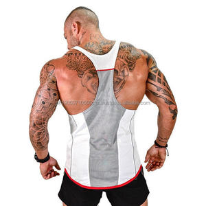 Débardeurs pour hommes vêtements de gym musculation musculation tube de gymnastique logo personnalisé limon respirant avec goutte - Product Image 3
