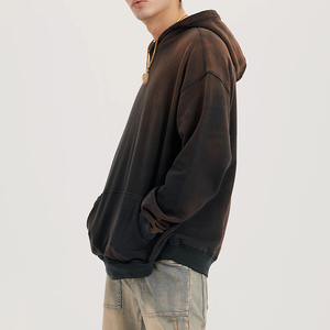 เสื้อฮู้ดดี้ผู้ชายสไตล์ยูนีค ผ้าคอตตอนผสม สีซีดแบบซันเฟด ราคาถูก ขายดี สินค้ามาใหม่ เสื้อฮู้ดดี้แบบสวมหัว สีซันเฟด สำหรับผู้ชาย - Product Image 4