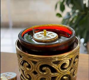 Elegante Quemador de Incienso Tradicional para Virutas de Oud, Crea un Ambiente Cultural Cálido en los Espacios Habitables - Product Image 5