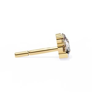 Pendientes de Diamantes Cultivados en Laboratorio con Corte Mixto de Diseño Único, Oro de 14K, Certificados por IGI, para Regalo, Fiesta y Aniversario - Product Image 4