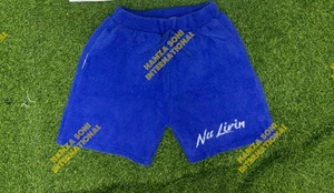 Shorts Bermuda Homme Couleur Unie 100% Laine Mohair Taille Mi-Haute Cordon de Serrage Décontracté Respirant Tissu Tissé Grammage du Tissu Personnalisé Devant - Product Image 3
