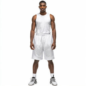 Pantalones Cortos de Baloncesto Transpirables para Hombre, Pantalones Cortos de Malla Ligeros para Playa, Pantalones Cortos de Malla para Natación, Pantalones Cortos Deportivos de Baloncesto para Hombre - Product Image 4