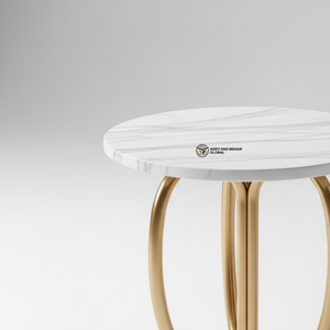 Luxury Industrial Marble Top <b>Stool</b> Gold Metal Base Eco-Friendly Handmade Durable Accent <b>Stool</b> for Living Room Entry Warehouse - Product Image 3