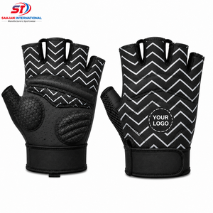 <b>Half</b> Finger Cycling Gloves Chevron Pattern Anti <b>Slip</b> Gel Pad Racing Bike Gloves Wholesale OEM Custom Logo - Product Image 1