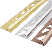 Profilés de garniture de carreaux en aluminium de haute qualité avec découpe CNC personnalisée, finition durable et élégante pour sols et murs