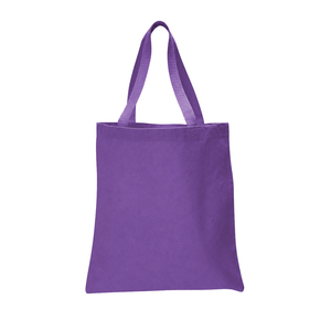 Bolsa de tela de algodón con logotipo personalizado impreso, asa larga, precio económico, diseño simple. - Product Image 3