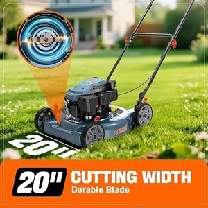 Kit de tronçonneuse sans fil 60V 16 pouces, débroussailleuse à fil 20V 12 pouces et tondeuse à gazon thermique 20 pouces 144cc - Product Image 4