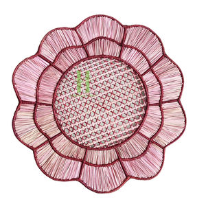 Top Selling Handmade Cotton Placemat Flower Shape Heat Resistant <b>Table</b> Mat Eco-Friendly Woven <b>Dining</b> <b>Table</b> Decor Kitchen Home - Product Image 2