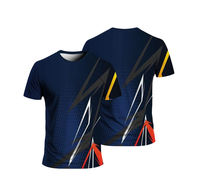 Kaos Unisex Six Trend Sports Custom Heat-Transfer Print, Bahan Polyester 100% Bernapas, Menyerap Keringat, Cepat Kering, Ringan