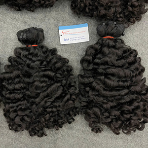 Extensiones de Cabello Virgen Vietnamita Afro Rizado Kinky Fuzz Procesado al Vapor con Doble Trama a Máquina - Más Vendidas - Product Image 3