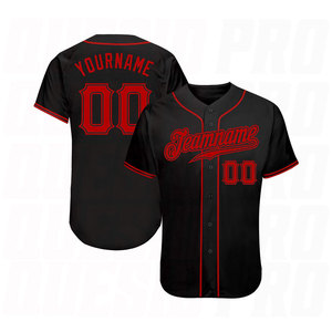 Blank Custom <b>Baseball</b> Uniform Jersey for Men and Youth Button Style Stitched Logo Name Number Professional Team Sportswear - Product Image 1