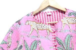 Nouvel arrivage Veste matelassée réversible doublée Veste de travail indienne avec écussons faits à la main Manteaux Veste matelassée bohème pour femmes - Product Image 5