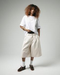 Pantalones Casuales de Pierna Ancha para Hombre, Tejido de Lana Peinada, Poliéster/Algodón, Transpirables, Resistentes al Viento, Ecológicos, Cintura Media, Plisados, con Patrón de Parches - Product Image 5