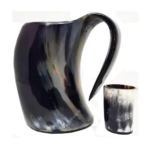 Mug à boire en corne fait main de bonne qualité pour la maison et la restauration, prix de gros disponible, services et options supplémentaires : produit RTS - Product Image 6