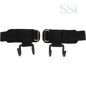 Crochets de levage de force industrielle pour soulevés de terre, supports de poignet pour musculation, équipement d'entraînement de gym - Product Image 2