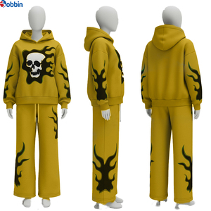 Conjunto Deportivo para Hombre, Estilo Nuevo, Unisex, Azul, con Capucha, Manga Larga, Estampado por Sublimación, Corte Holgado, Informal, para Otoño - Product Image 4