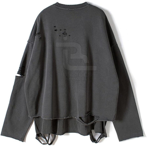 Nouveau design, prix raisonnable, service OEM, sweat-shirts décontractés pour hommes, vêtements décontractés respirants, sweat-shirts déchirés pour hommes - Product Image 2