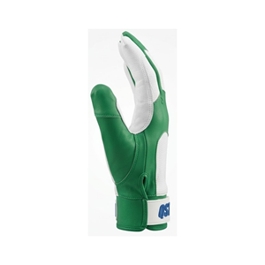 Gants de frappe de baseball en cuir blanc, design classique bicolore, gants de softball, logo personnalisé, OEM, ODM, vente en gros - Product Image 4
