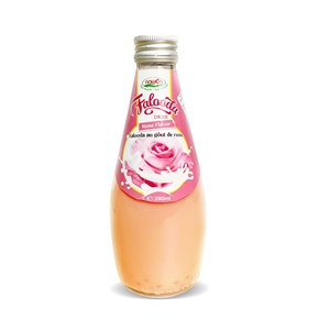 Falooda ขวดแก้วขนาด290มล. เครื่องดื่มเมล็ดโหระพาพร้อมฉลากสตรอเบอร์รี่สั่งผลิตได้ตามต้องการได้รับการรับรองฮาลาล - Product Image 5