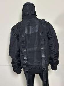 Veste tactique pour homme en toile vintage personnalisée |   Veste d'hiver coupe-vent et imperméable avec fermeture éclair et plusieurs poches |   OEM ODM Disponibles - Product Image 4