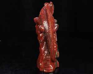 Escultura de Lagarto Tallada a Mano en Jaspe Rojo de 6.3 Pulgadas, Figura de Piedra Curativa de Cristal, Arte Feng Shui, Regalo, Decoración del Hogar - Product Image 3