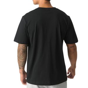 เสื้อยืดผู้ชายสีดำพื้นฐาน แขนสั้น ผ้าฝ้ายนุ่ม สวมใส่สบาย ระบายอากาศได้ดี เหมาะสำหรับใส่ในชีวิตประจำวันช่วงฤดูร้อน - Product Image 2