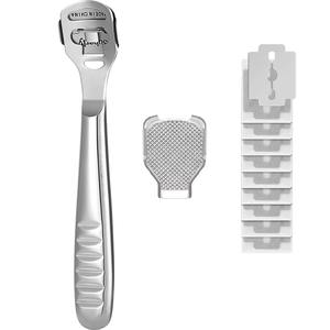 Râpe à pieds en acier inoxydable pour éliminer les peaux mortes, outil de pédicure, planche à frotter les pieds, couteau à callosités - Product Image 5