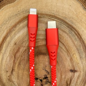 Câble de type C certifié MFI de haut rang charge rapide, tressé, port USB-C, 2m, 1m, 3ft 6ft 10ft - Product Image 5