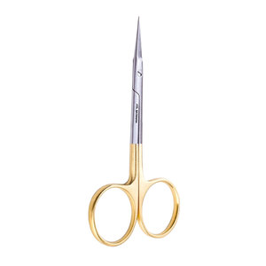 Tijeras Quirúrgicas para Iris, Instrumento de Corte Manual Profesional de Precisión con Mango Dorado, Certificado CE, Reutilizables, de Acero Inoxidable - Product Image 3
