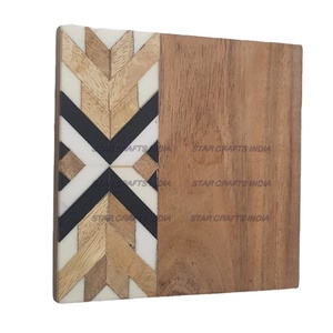 Nuevo estilo, calidad superior, personalizado, cuadrado, redondo, resina epoxi de madera, el mejor posavasos, uso doméstico, restaurante, Hotel, el mejor posavasos de exportación - Product Image 1