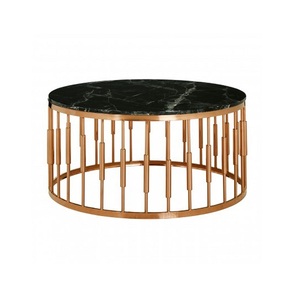 LuxuryStyle Metal Coffee <b>Table</b> With Wooden <b>Top</b> Premium Finish Center <b>Table</b> For Elegant Home Decoration - Product Image 3