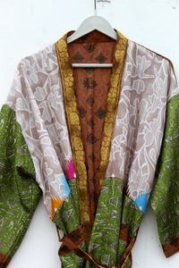 Kimono de seda para mujer Kimono Vintage Robe para mujer - Product Image 4