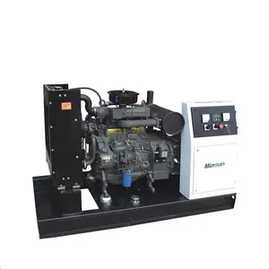 备用柴油发电机供电37.5kva 30KW FAWDE发动机3相开放式框架柴油发电机，用于应急