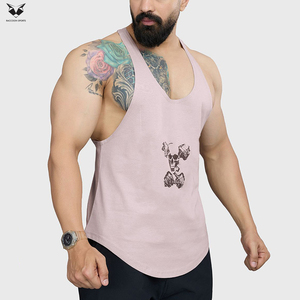 Camiseta Deportiva Informal de Algodón Transpirable con Estampado de Calavera y Mancuernas de Color Rosa para Hombre, Cuello Redondo, Logotipo Frontal, Ropa de Gimnasio - Product Image 2