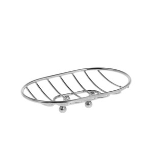 Self <b>Draining</b> Chrome Plated Wire Metal Soap Dish Holder For <b>Bathroom</b> Sink And Kitchen Countertop Stainless Steel Soap Dish - Product Image 5