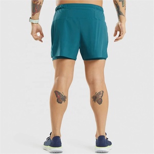 Compre Shorts de Baño de Lona para Hombre de Primera Calidad, con Cordón, Sólidos, Transpirables, a la Última Moda, Casuales, Tejidos, con Logotipo Personalizado - Product Image 2