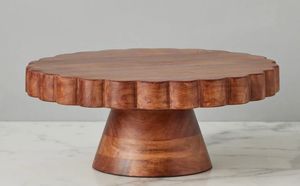 Support à gâteau au design élégant, support à gâteau en bois, outils pour gâteaux, plateau à gâteau en bois, support à gâteau en bois massif, prix de vente directe - Product Image 2